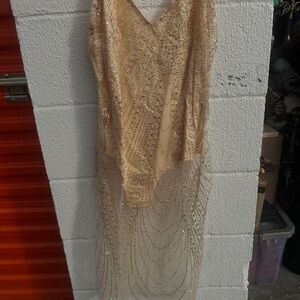 Gold Sequin Dress